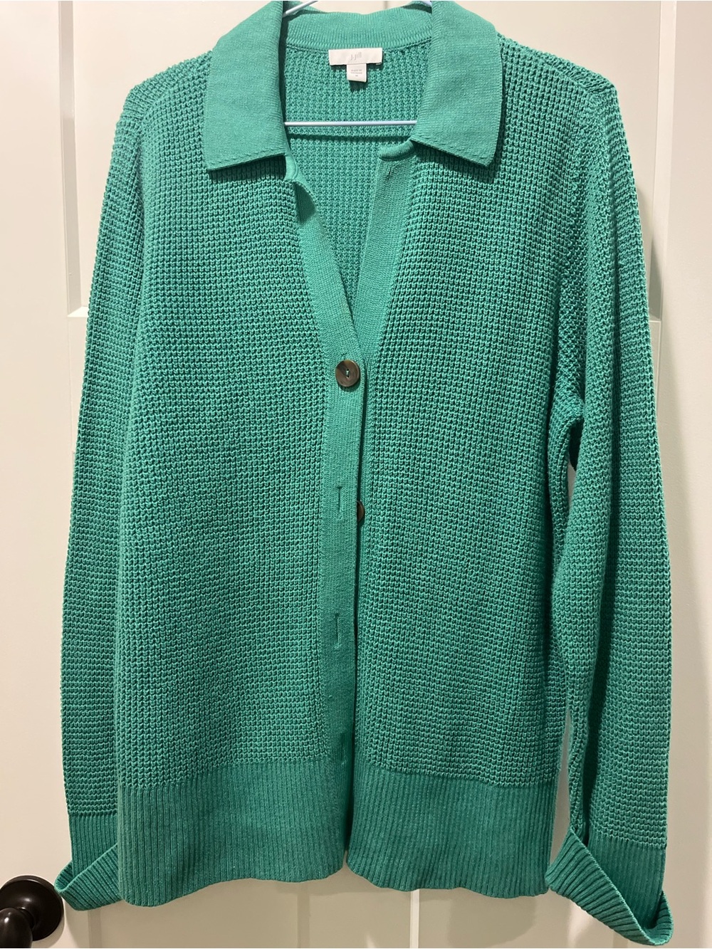 Knit button up sweater